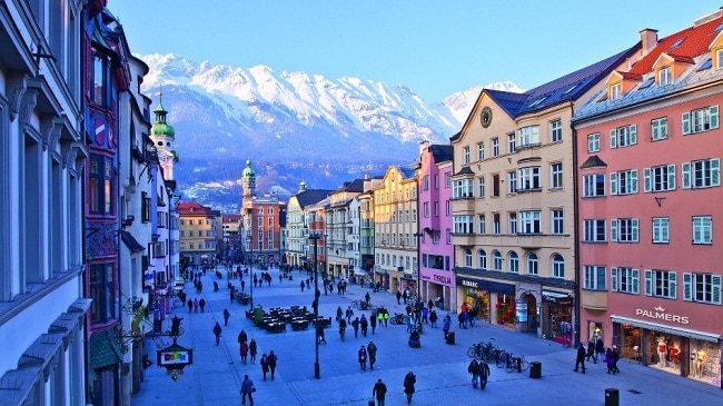Innsbruck, en Austria uno de los destinos más visitados de Europa.