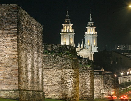 Parte de la Muralla de Lugo.